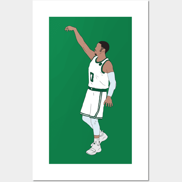 Jayson Tatum, "Hold It" Wall Art by rattraptees